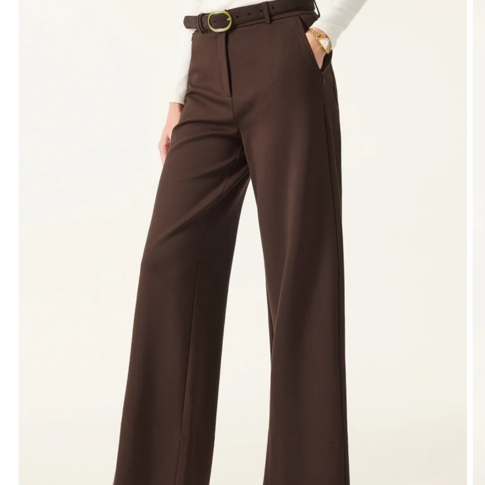 OGL Hickory Brown Wide-Leg Women's Pants
